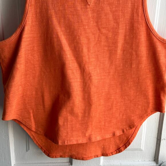 LNA Clothing Curved Hem Tank Orange - Picture 4 of 8